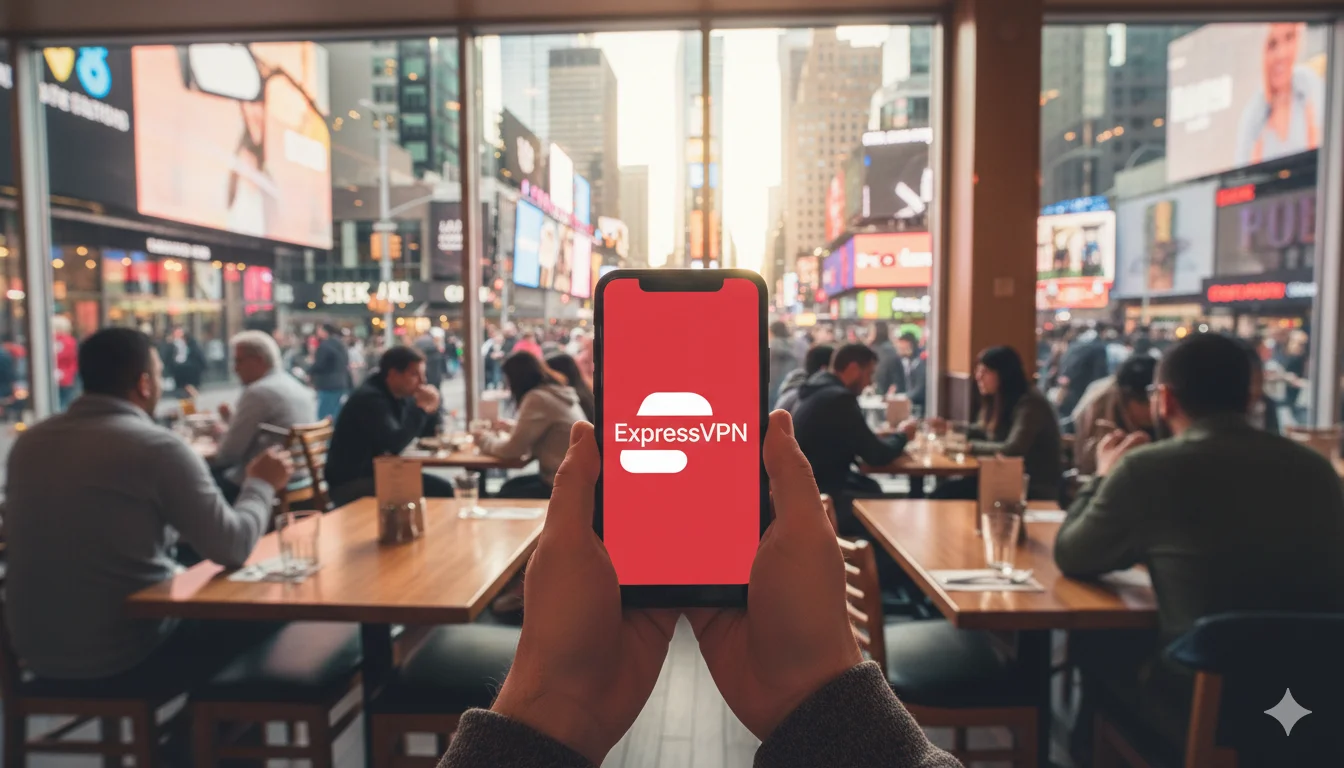ExpressVPN on a phone